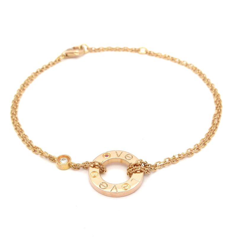 Cartier Bracelet Love Circle B6036700 18K Pink Gold X Diamonds X Pink 1P