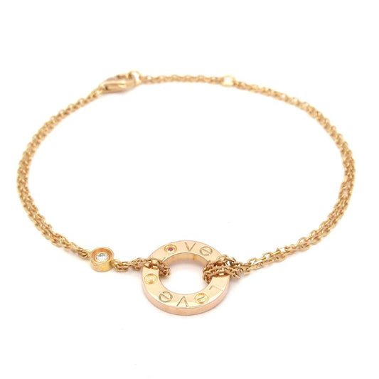 Cartier Bracelet Love Circle B6036700 18K Pink Gold X Diamonds X Pink 1P