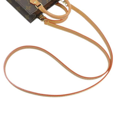 Louis Vuitton Sac Plat Brown Monogram Canvas 2-Way Shoulder Bag — view 6