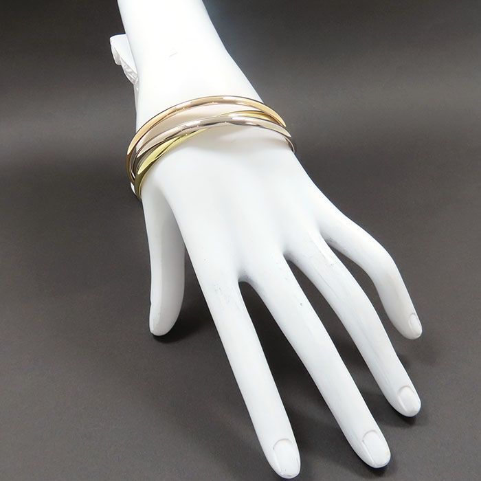 Cartier Trinity Bracelet Classic Model 18K Yellow Gold 18K White Gold 18K Pink