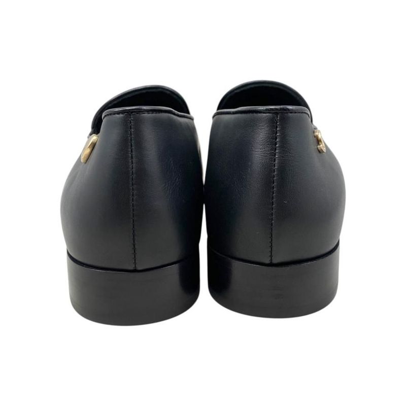 Chanel Loafers Coco Mark Heart Moccasins G45626 B16465 94305 Size 37 Calfskin