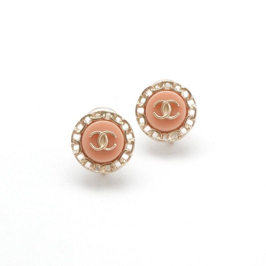 Chanel Earrings Earring Gold Here Mark