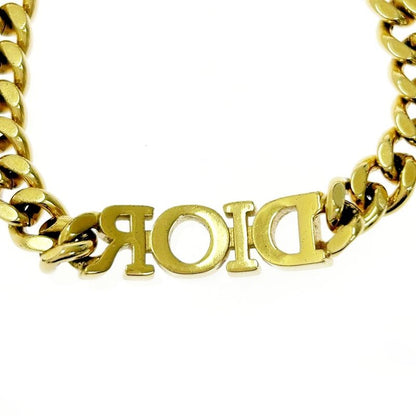 Christian Dior GP Rhinestone Dior Evolution Logo Bracelet Gold 414238 Bracelet