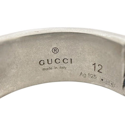 Gucci Ring Silver Green 6787118183 Never Used Excellent Condition
