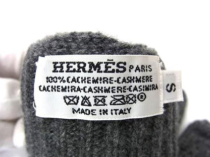 Hermes Flecance 100% Cashmere Gloves Gloves Winter Wear Size S Men's