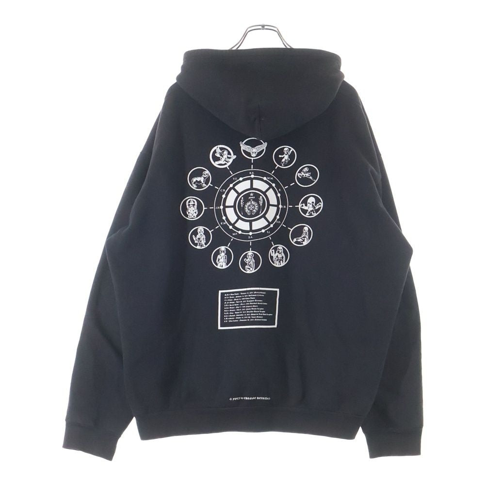 Chrome Hearts Foti Sweatshirt HD Zip Back Print Hoodie Black
