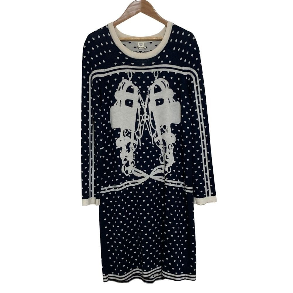 Hermes Brides de Gala Cashmere Silk Knit Dress 40 Black