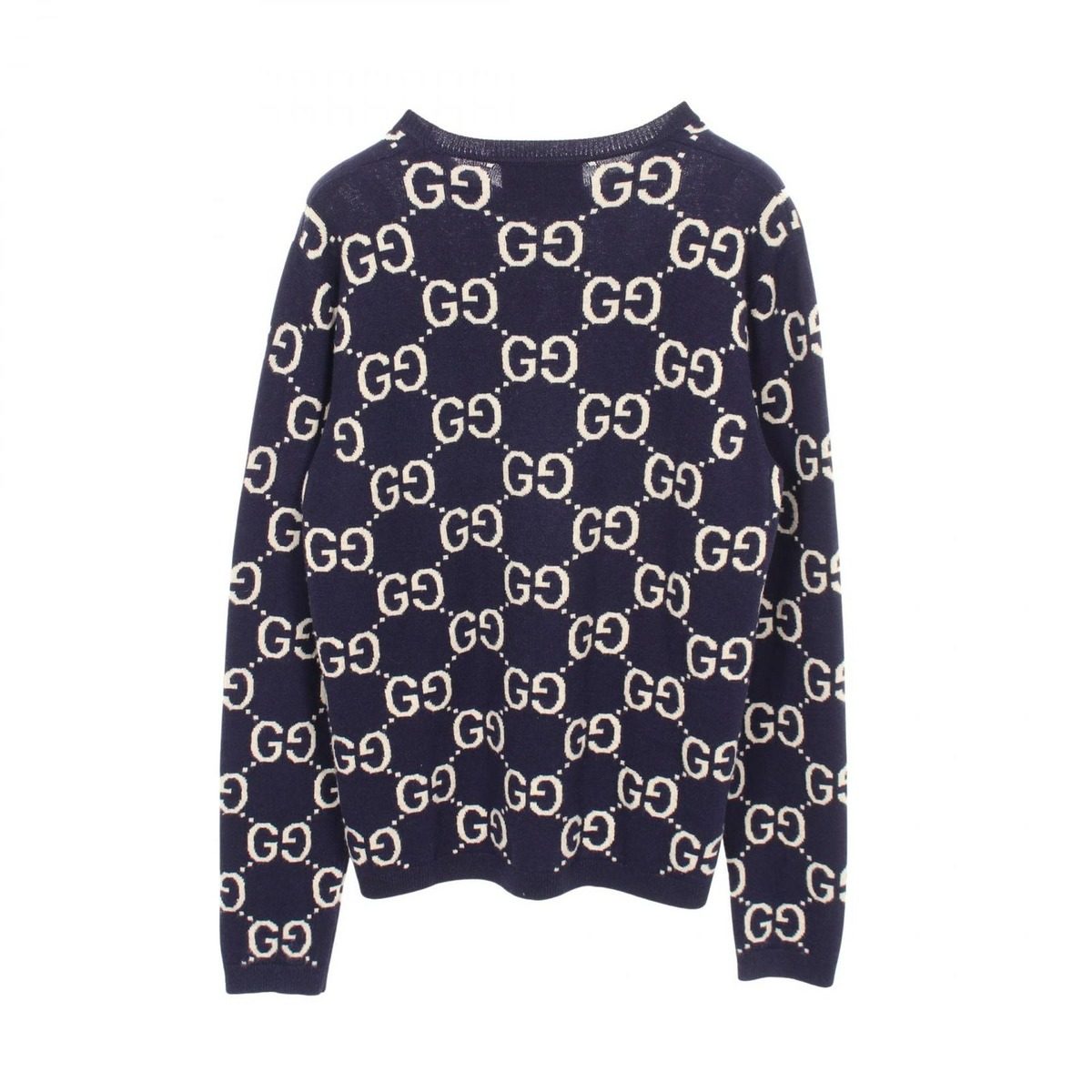 Gucci Knit GG Wool Jacquard Crew Neck Sweater — view 2