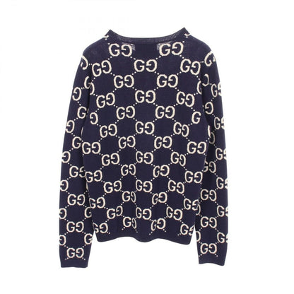 Gucci Knit GG Wool Jacquard Crew Neck Sweater — view 2