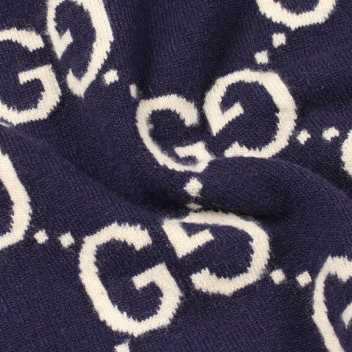Gucci Knit GG Wool Jacquard Crew Neck Sweater — view 5