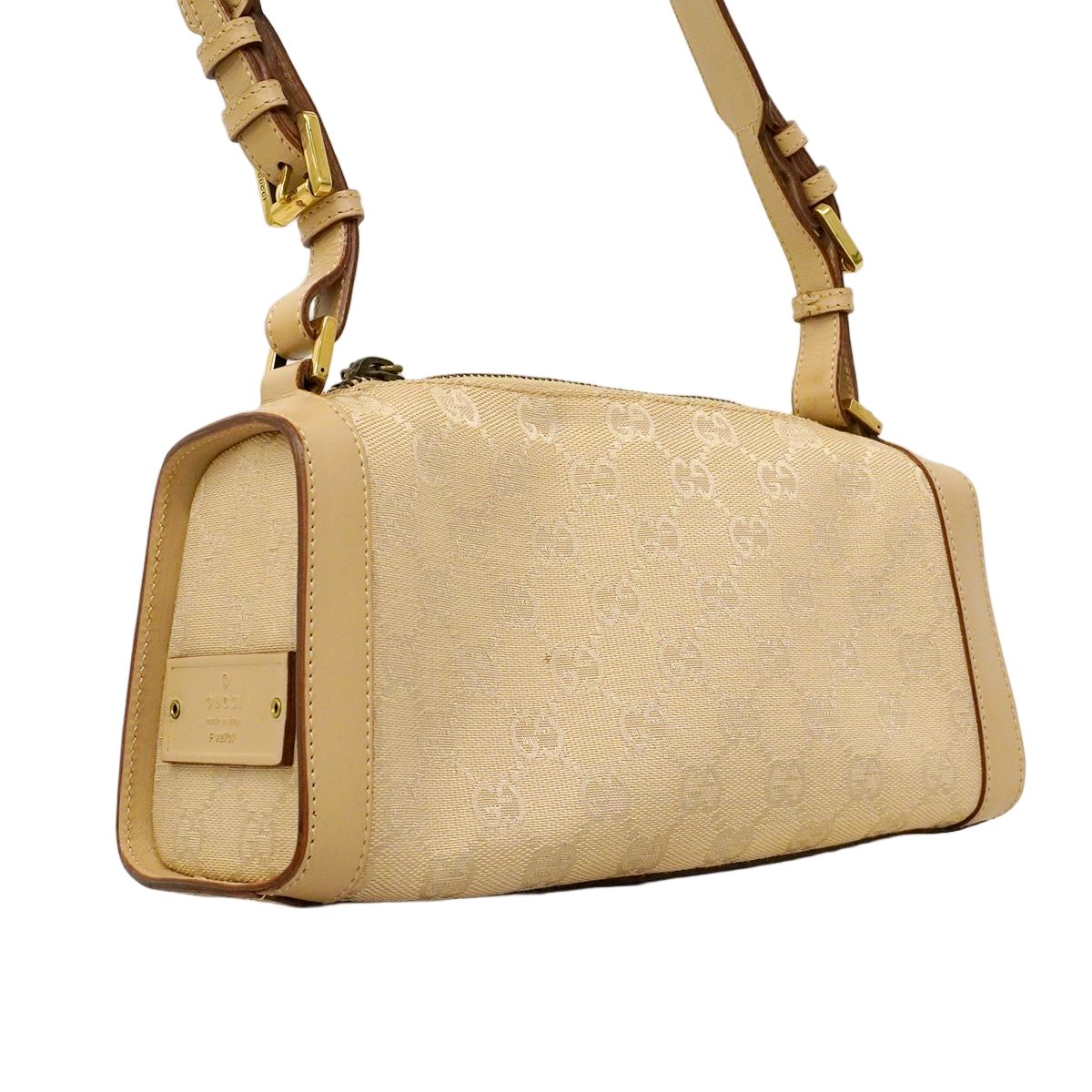 Gucci Handbag GG Canvas Beige Gold — view 2