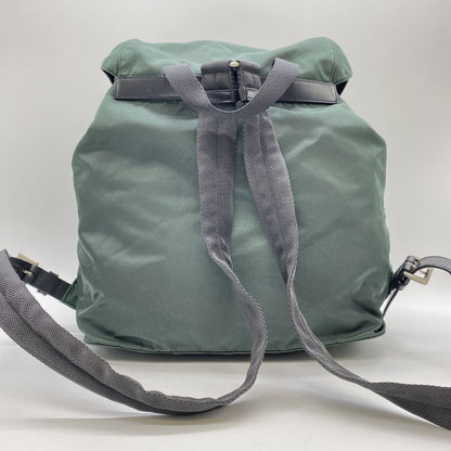 Prada Backpack Sac Daypack Backpack Nylon Khaki Women Men Vintage Fashion