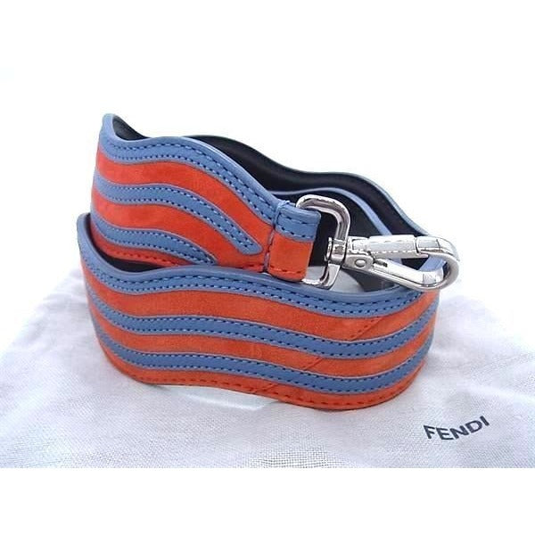 Fendi Suede And Leather Shoulder Strap