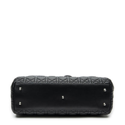 Dior Soft Shopping Tote Black Cannage Lambskin Leather — view 6