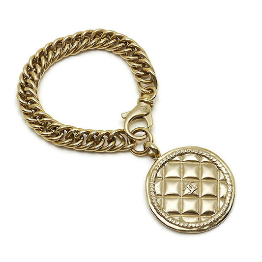 Chanel Matelasse Plated Bracelet Plated (GP) B15K Charm