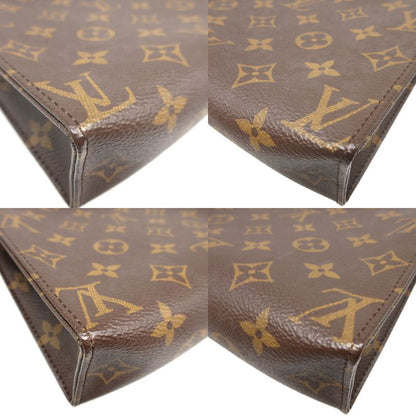 Louis Vuitton Monogram M47544 Poche Toilette 19 Brown Pouch 0581 Louis Vuitton