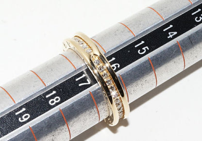 Bulgari Ring 18K Yellow Gold Diamond 054ct Bzero1 Ring XS (1 Band) Full Diamond