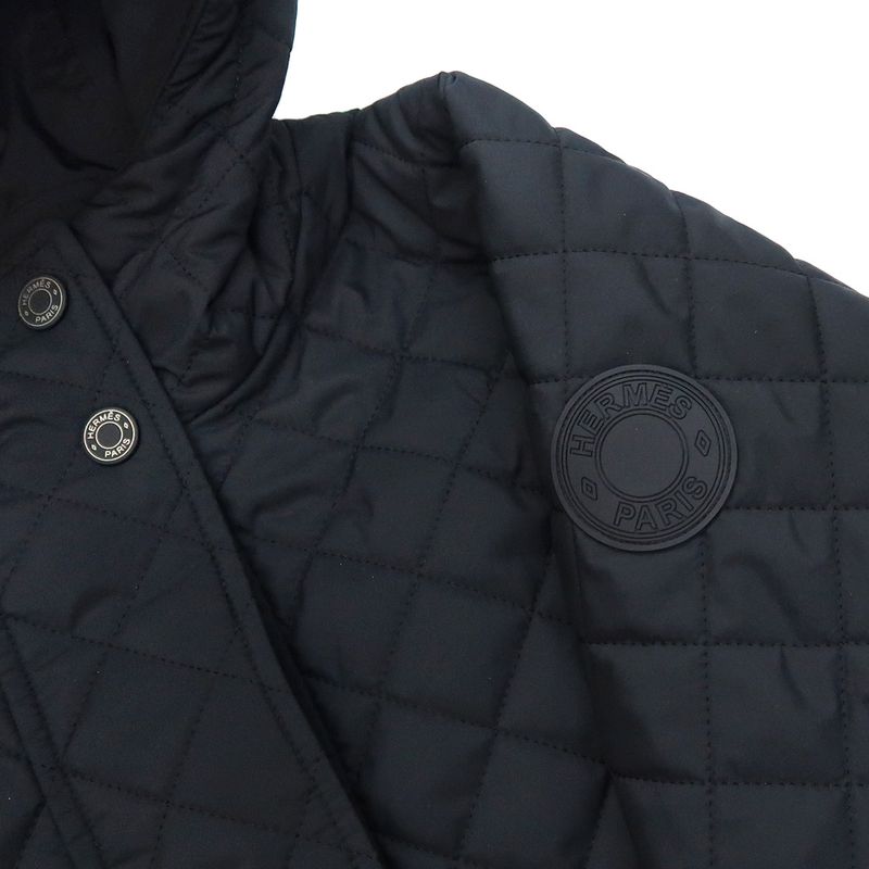 Hermes Quilted Down Serie 34 BK Polyester 5e0161dk Outerwear - Women's