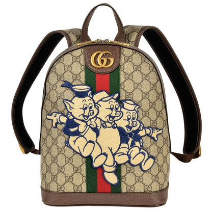 Gucci The Three Little Pigs Backpack GG Supreme Canvas 552884