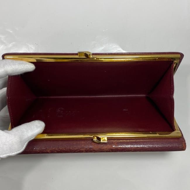 Cartier Trifold Long Wallet Ec22480 Bordeaux Must Wallet