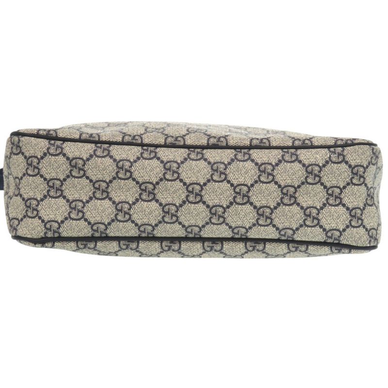 Gucci GG Supreme Canvas Navy Beige 201448 Shoulder Bag Navy Blue 0088 Gucci