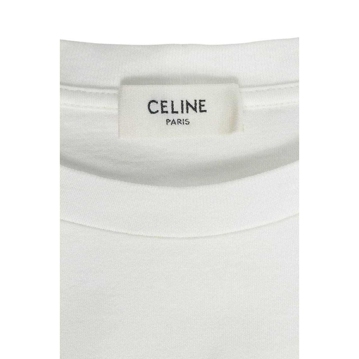 Celine Logo Print Loose Fit T-Shirt — view 3