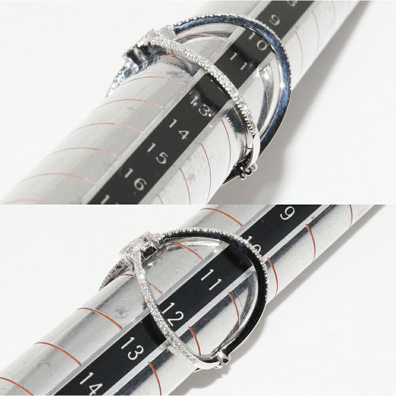Gucci Rings 18K White Gold Diamond GG Running Xring Full — view 2