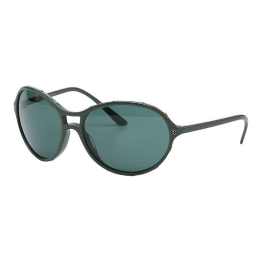 Chanel CC Logo Sunglasses Frame Green Acetate Eyewear