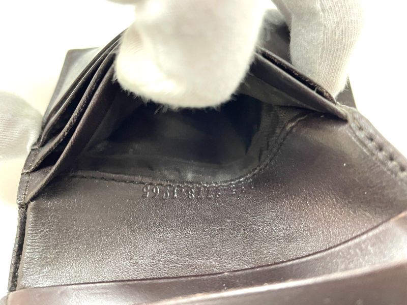 Gucci Leather Bifold Wallet 035.2778.1965 Dark Brown Made In Italy