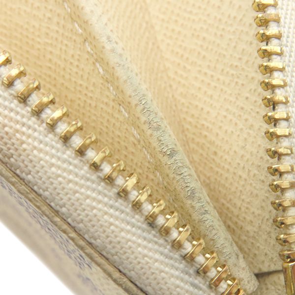 Louis Vuitton Coin Case Zippy Coin Purse Damier Azure Canvas Damier Azure Gold