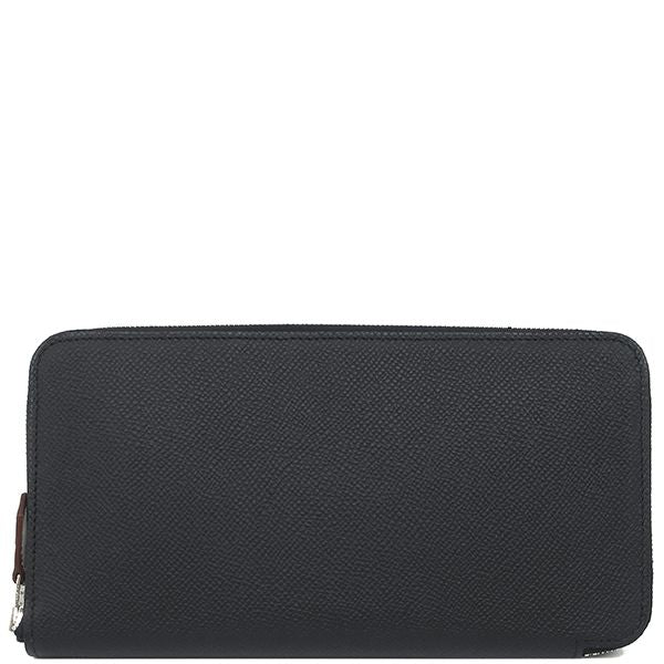 Hermes Long Azap Long Silk Quin Vaux Epson Black Silver Hardware Unused Black