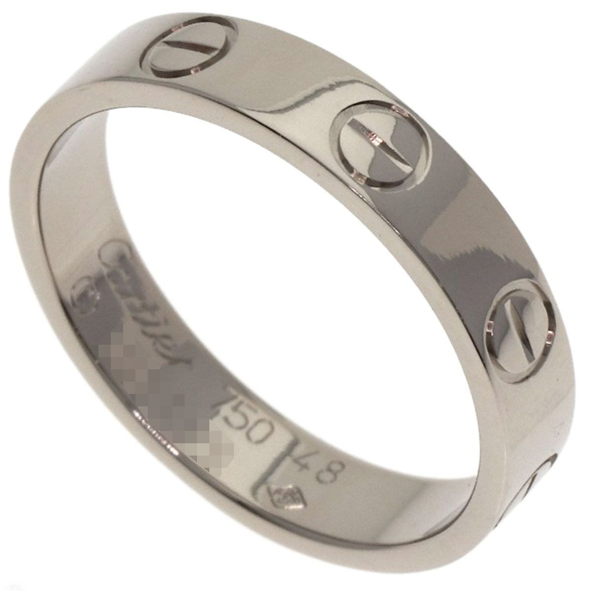 Cartier Mini Love Ring 48 18k White Gold