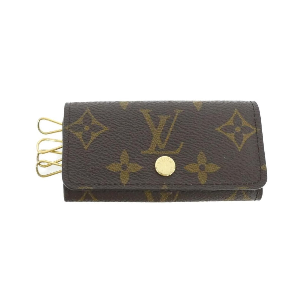 Louis Vuitton Monogram Multicles Key Case Holder Brown Marron