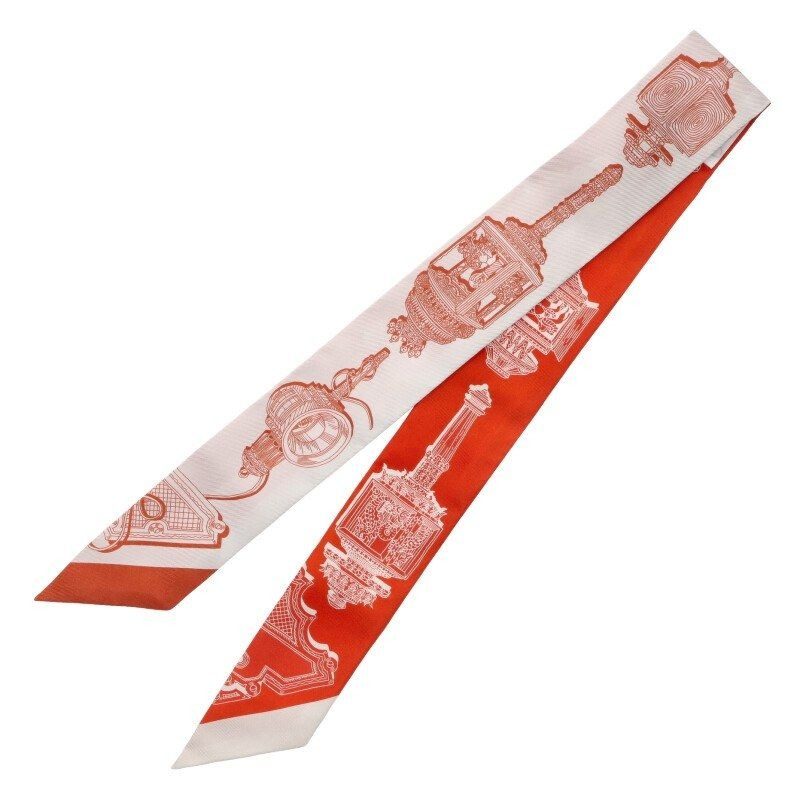 Hermes Twilly Merveilles Lantern Silk Scarf