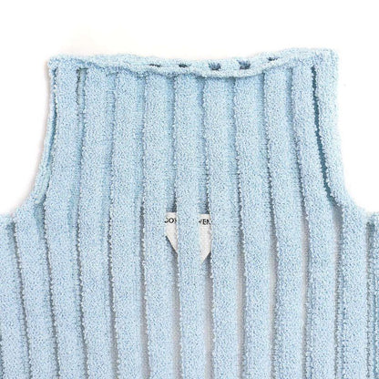 Bottega Veneta 23aw High-Neck Knit Sweater 751931 V33h0 Blue XS