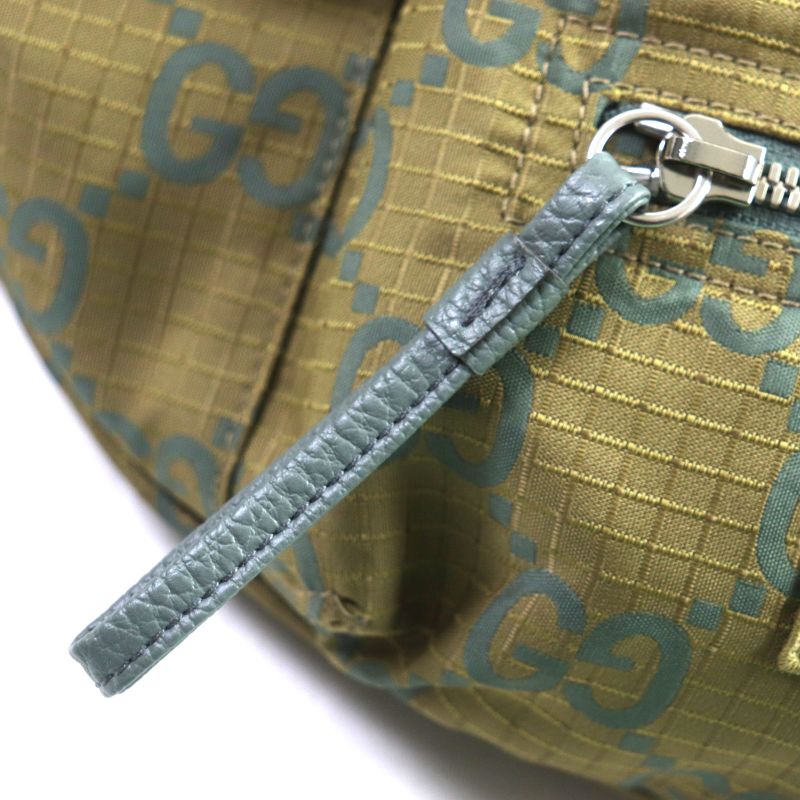 Gucci 792287 GG Ripstop Belt Bag Body Bag Leather Use Waist Bag Khaki Storage