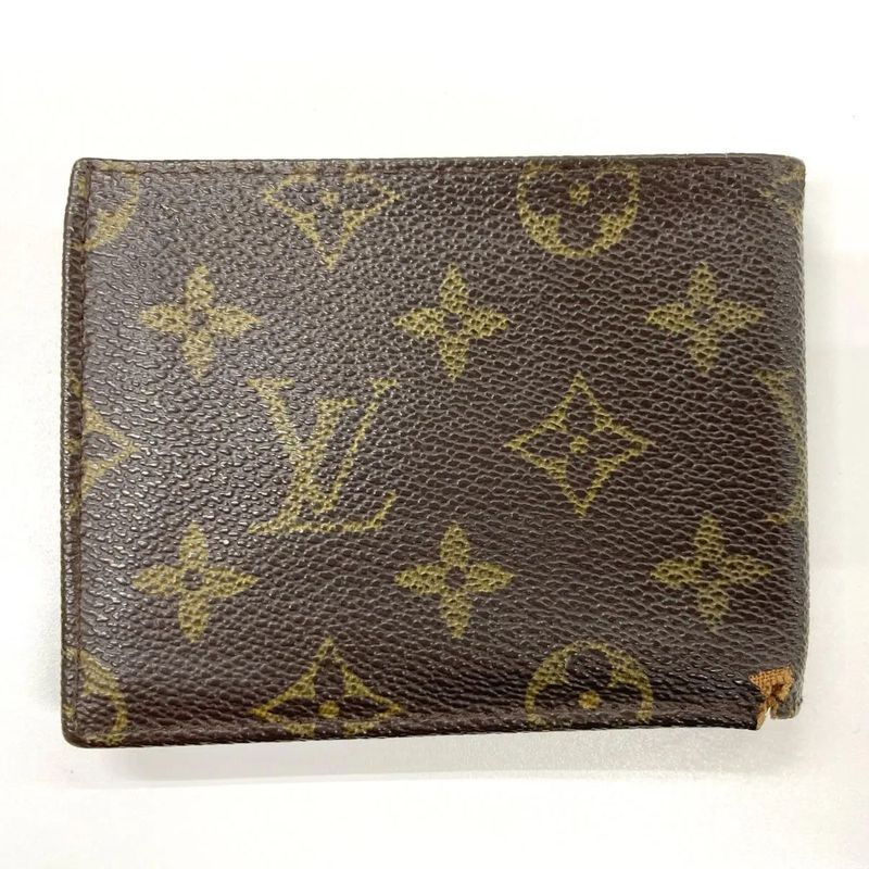 Louis Vuitton Monogram Portefeuille Multiple Compact Wallet M60895 Brown Made