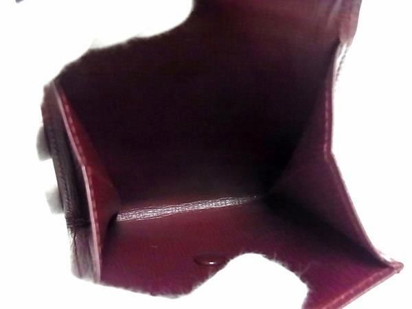 Cartier Must Line Leather Bifold Wallet Coin Purse Bordeaux Bl2068