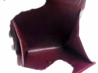 Cartier Must Line Leather Bifold Wallet Coin Purse Bordeaux Bl2068