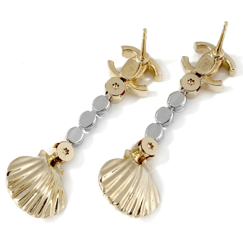 Chanel Earrings Drop Earrings Gold