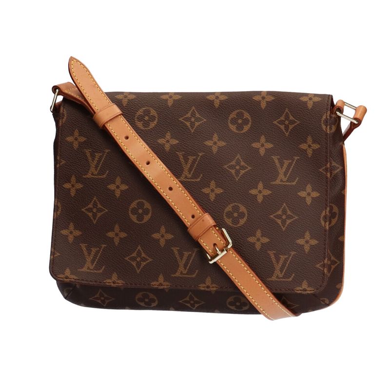 Louis Vuitton Shoulder Bag Monogram Musette Tango Monogram Canvas M51257 Brown
