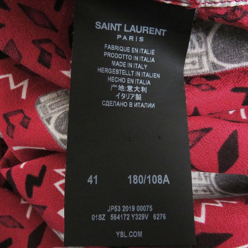 2019 Saint Laurent Paris/ Saint Laurent Paris 564172 Radical Silk 100% Long