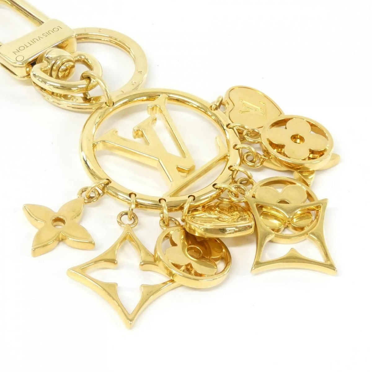 Louis Vuitton Porte Cles LV Circle Twin Link Key Ring — view 2