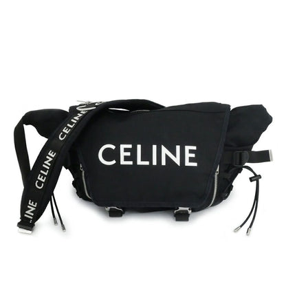 Celine Trekking Messenger Black Nylon Bag