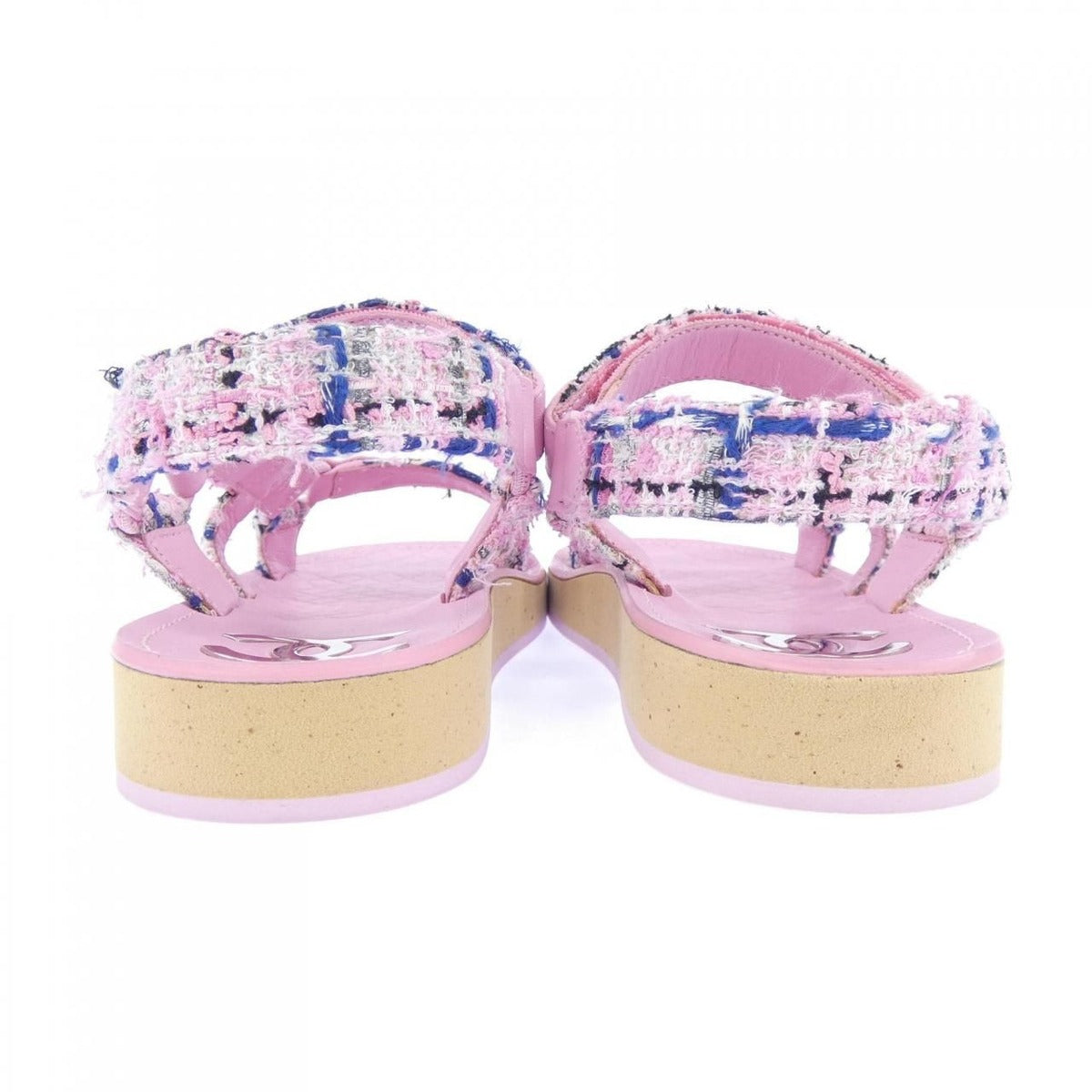 Chanel Sandals Cotton Tweed — view 5