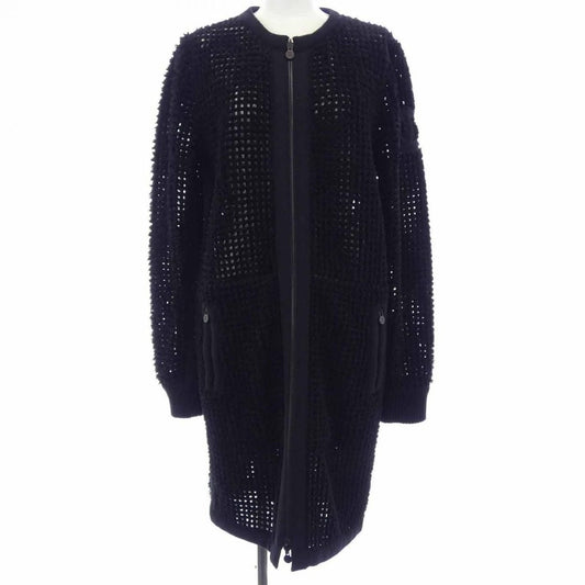 Chanel Mouton Coat Black