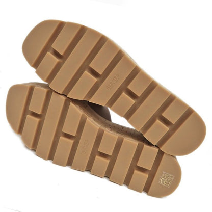 Hermes Eze Sandals Size 39 Leather Cork Natural Thick Sole — view 8