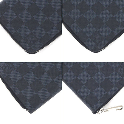 Louis Vuitton Damier Cobalt Zippy Wallet Vertical Long Wallet N62240 Black X