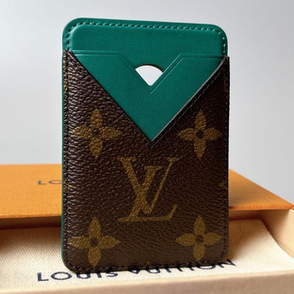 Louis Vuitton Card Holder Magnet Monogram Macassar