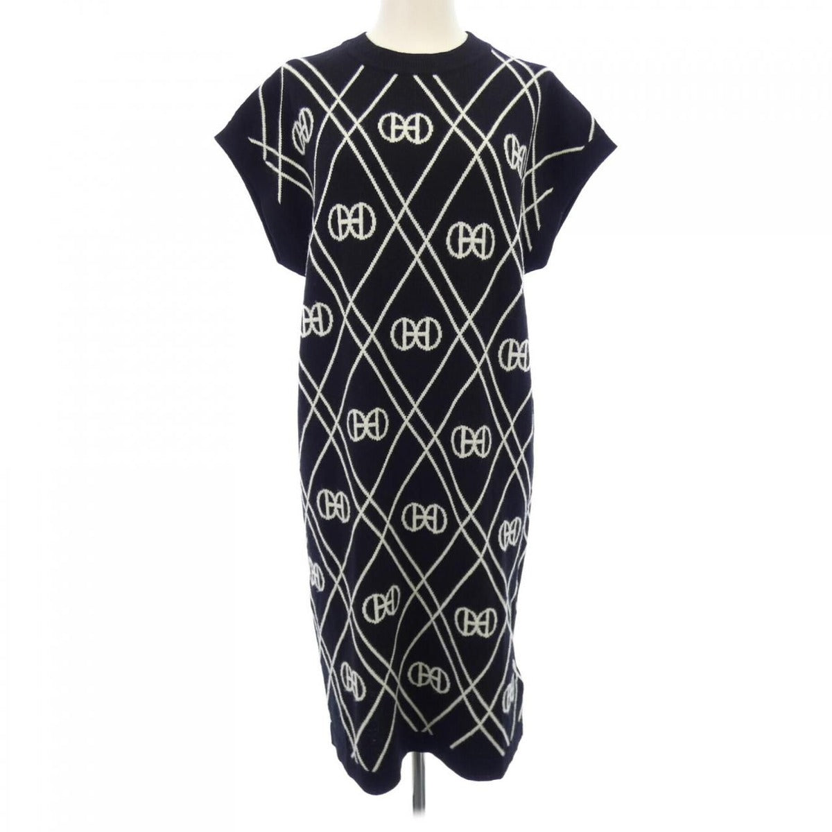 Hermes Round Dress Cashmere Black